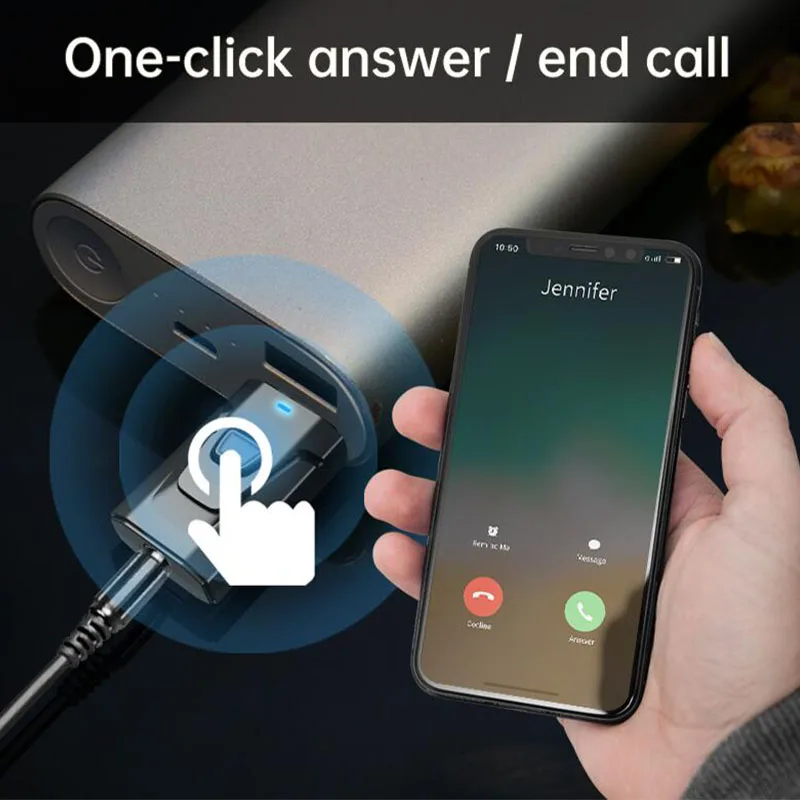 Bluetooth-приемник 2 в 1 для автомобильного динамика MP3-плеера микрофона 2020 5 0 - купить