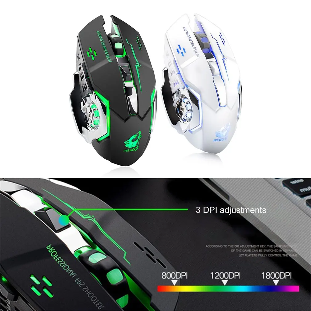 Беспроводная модная цветная светильник вая мышь с подсветильник кой для