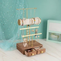 jewelry rack stand organizer holder for earrings necklace hanging supplies with tray home decor bracelet storage and display