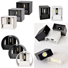 Современная светодиодная настенная лампа, комнатное и наружное освещение, регулируемая настенная лампа для спальни, балкона, сада, внутреннего двора