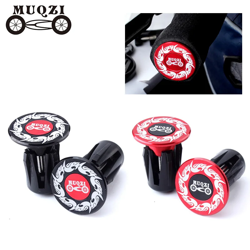 

MUQZI Bike Handlebar Grip End Cover Handle Bar End Cap Grips Plugs Aluminium Alloy MTB Bicycle Accessory