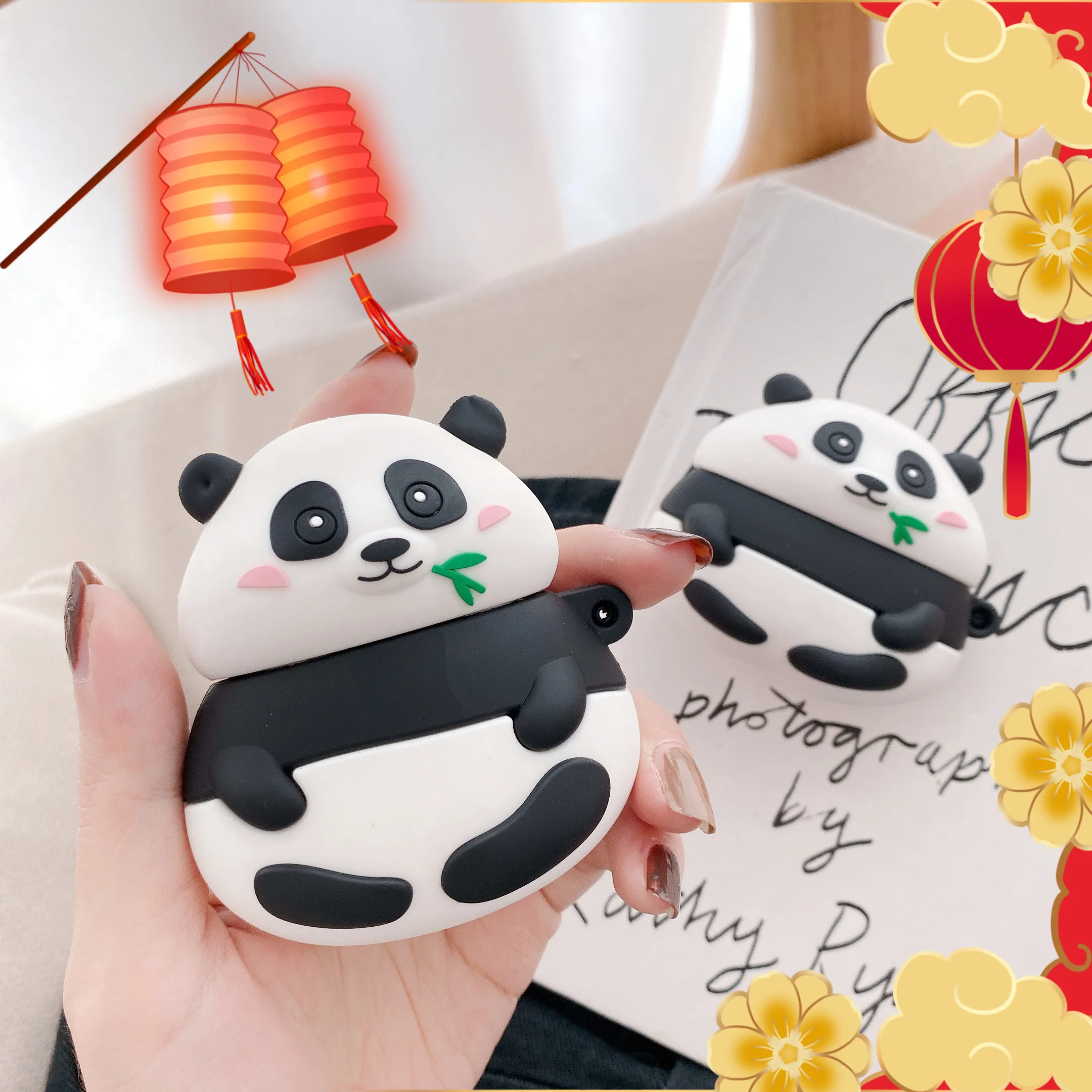 

For Airpods Pro Case 3D Cute Panda Latest Earphone Cases For Apple Air Pods Pro 1 / 2 / 3 Wireless Headphone Cover Bags