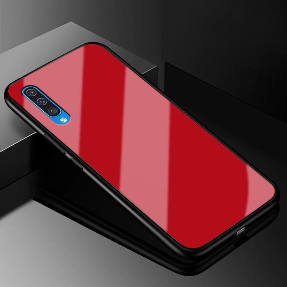 СПС samsung Galaxy A50 чехол для samsung Galaxy A50 A10 A20 A20E A30 A40 A60 A70 M40 SM-A505F SM A505F SMA505F Coque чехол - Цвет: Red