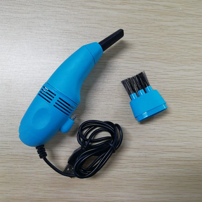 light blue Мини компьютерная клавиатура Офисные Компьютерные очистители клавиатура щетка чистые компьютерные инструменты пылесос USB пылесос портативный - Цвет: light blue