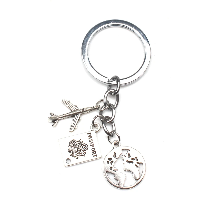 Брелок с подвеской в виде паспорта самолета|Брелоки| |