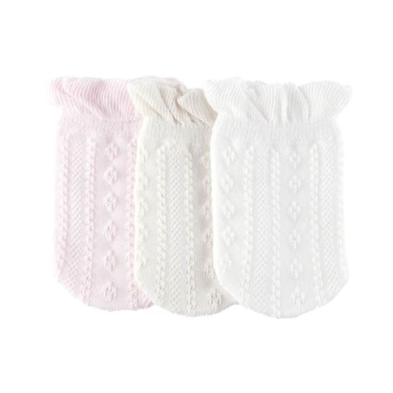 

1 Pair Baby Gloves Mittens Soft Cotton Knitted Warmer Socks Sox Shower Gifts Q9QB