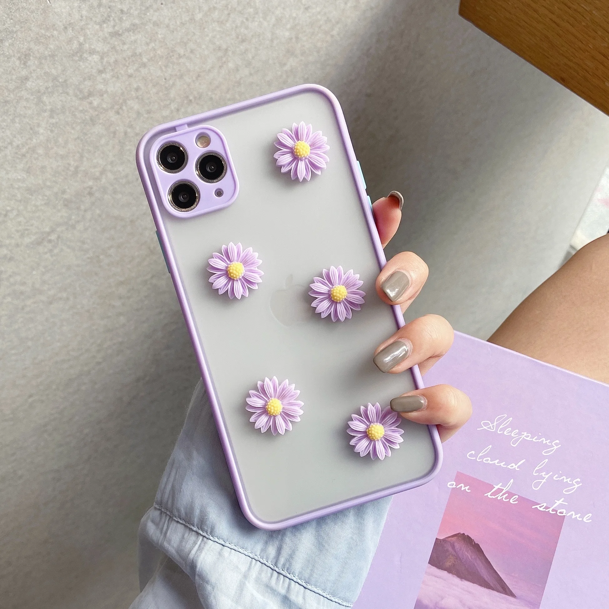 Новый корейский жесткий чехол для телефона с 3D ромашками Honor 30 30S Pro 20 20S 8X 9X X10 9A Play 4T
