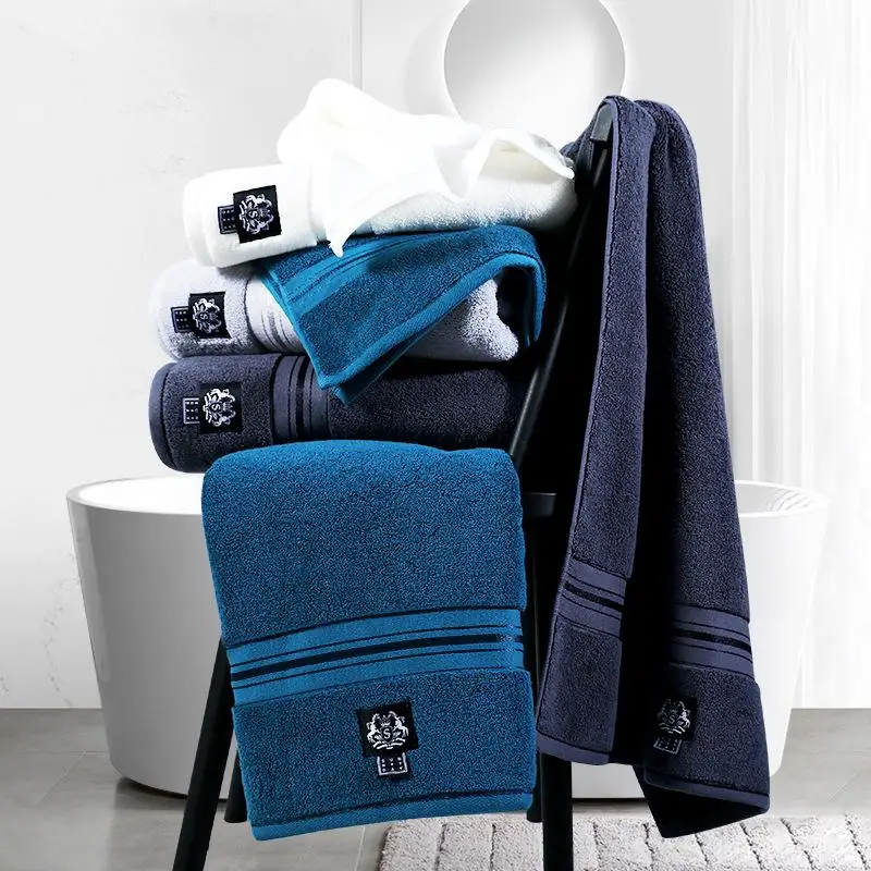 Банное полотенце из чистого хлопка увеличенное утолщенное мягкое супер