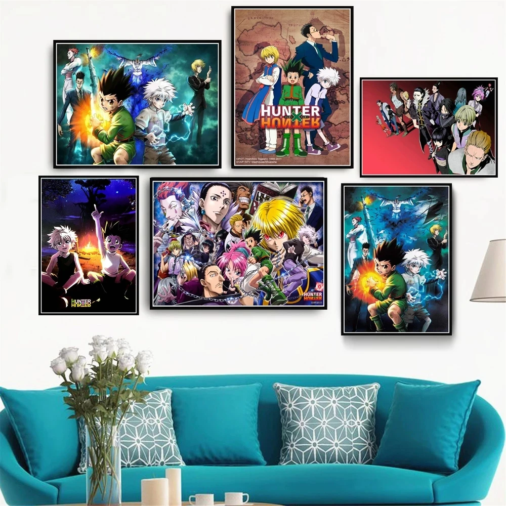 

Hd Print Painting Home Decor Hunter X Classic Japanese Anime Canvas Role Poster Pictures Modern For Living Room Frame Wall Art