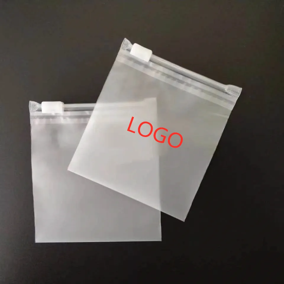 

Frosted self sealing plastic bag zipper bag clothing accessories sundry storage bag small size packaging bag customized logo