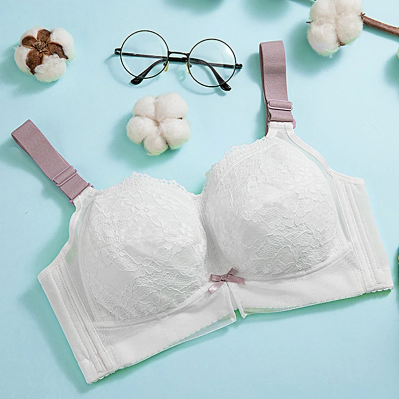 Women Wireless Bras Full Coverage Underwear Non Padded Lace Minimizer Bra Female Sexy Lingerie Markdown Sales 38 40 42 C D E F