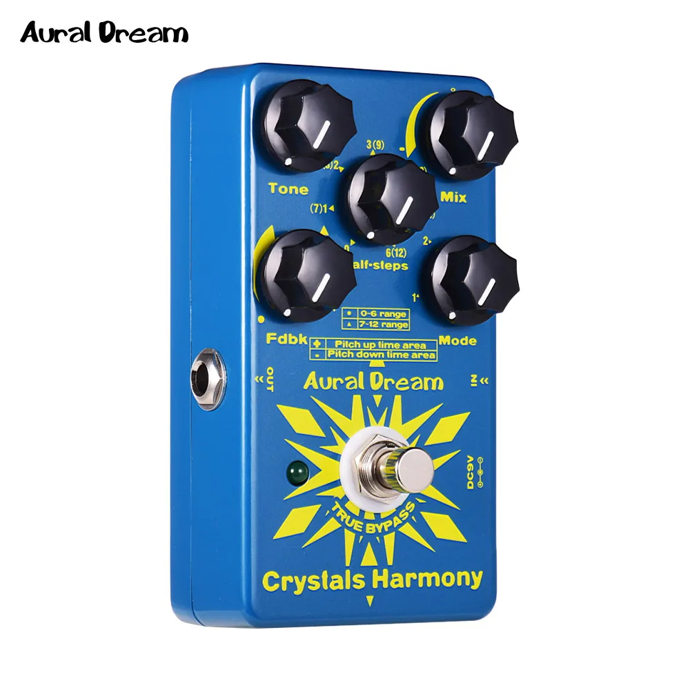 Aural Dream Crystals Harmony Digital Guitar Effect Pedal Creating Crystal Particles Effects True Bypass Single | Спорт и развлечения