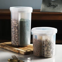 newindependent transparent cereal storage bottle home kitchen food moisture proof sealed jar dry cereal container