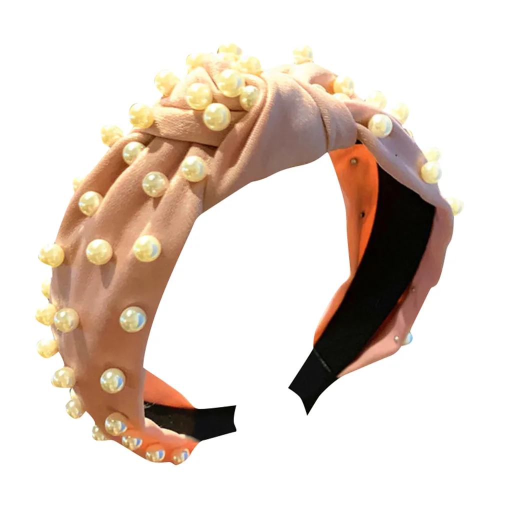 Женские жемчужные украшения аксессуары для волос Женская повязка на голову