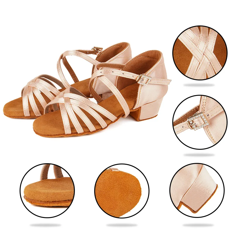 Популярная новинка Танцевальная обувь для латинских танцев детей Бальные туфли