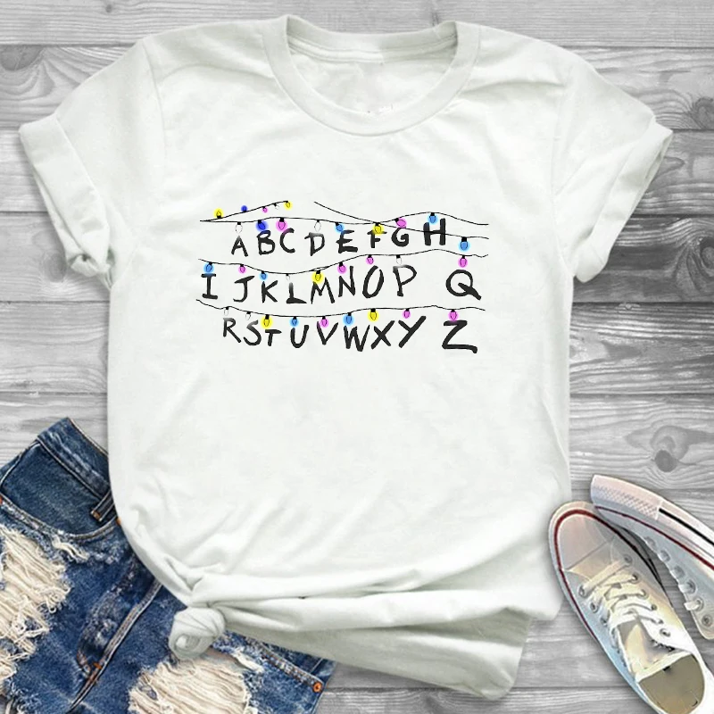 Tee Shirt Tees T-shirts Women Fashion Clothing Plaid Tree Truck New Year Merry Christmas Womens Female Graphic T Shirt T-Shirt
