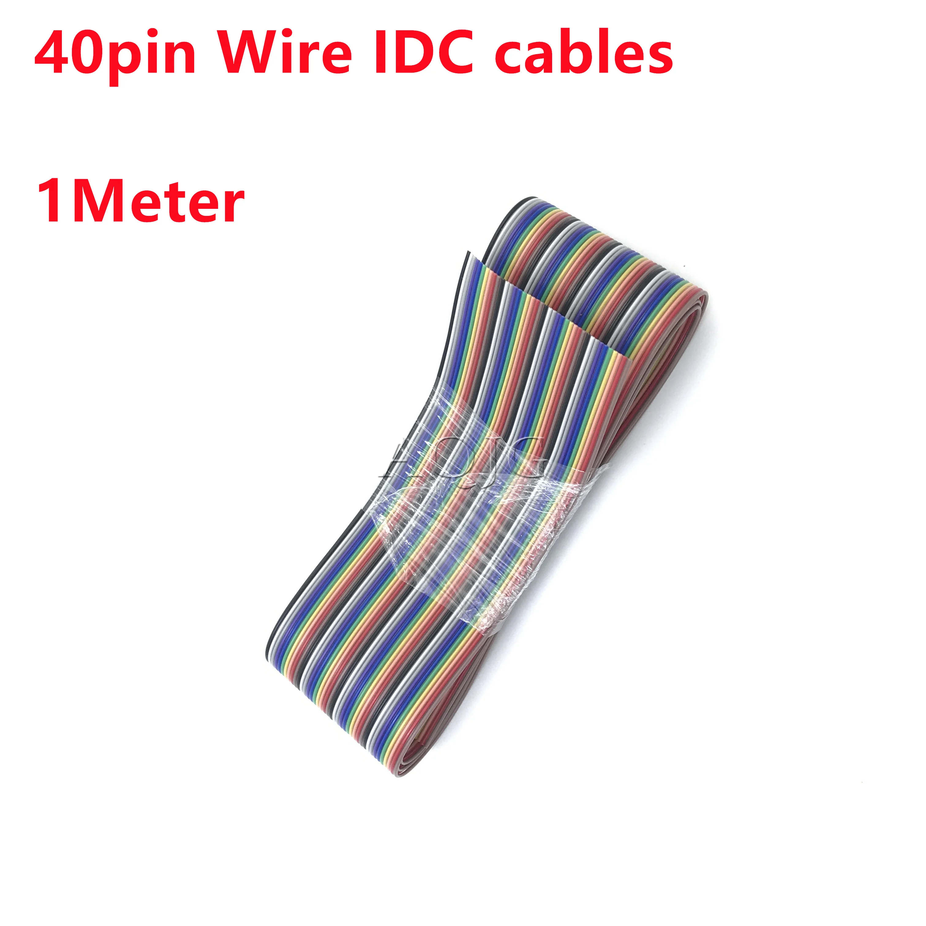 

1 метр 3,3 футов 40Pin 40-pin Dupont Line плоский Радужный Цветной ленточный кабель IDC Dupont Wire