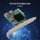 PCI-E-PCI-E адаптер-удлинитель 1 поворот 4 PCI-Express слот 1x до 4x 16x USB 3,0 Райзер множитель карты преобразователь Pcie Райзер