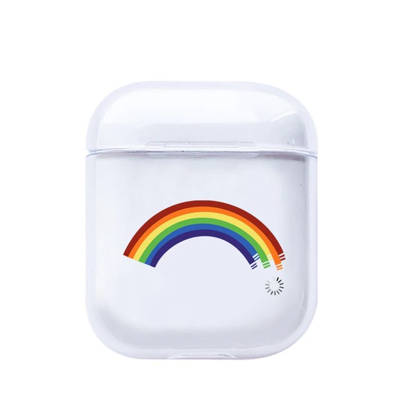 Роскошные аксессуары для карт чехол для Airpods 1 2 прозрачные Bluetooth наушники дорожные Прозрачные Жесткие чехлы чехол - Color: pods115