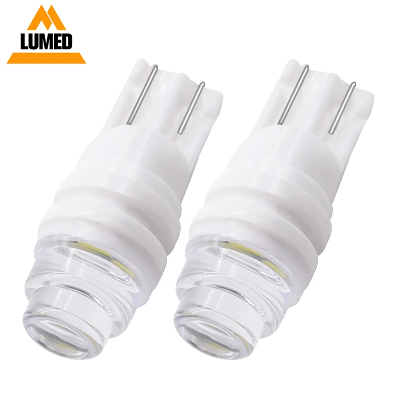 

100x T10 Waterproof 3 SMD 2835 LED 194 501 w5w Ceramic Base Car Turn Signal License Plate Trunk Clearance Lights Bulb 12V 24V