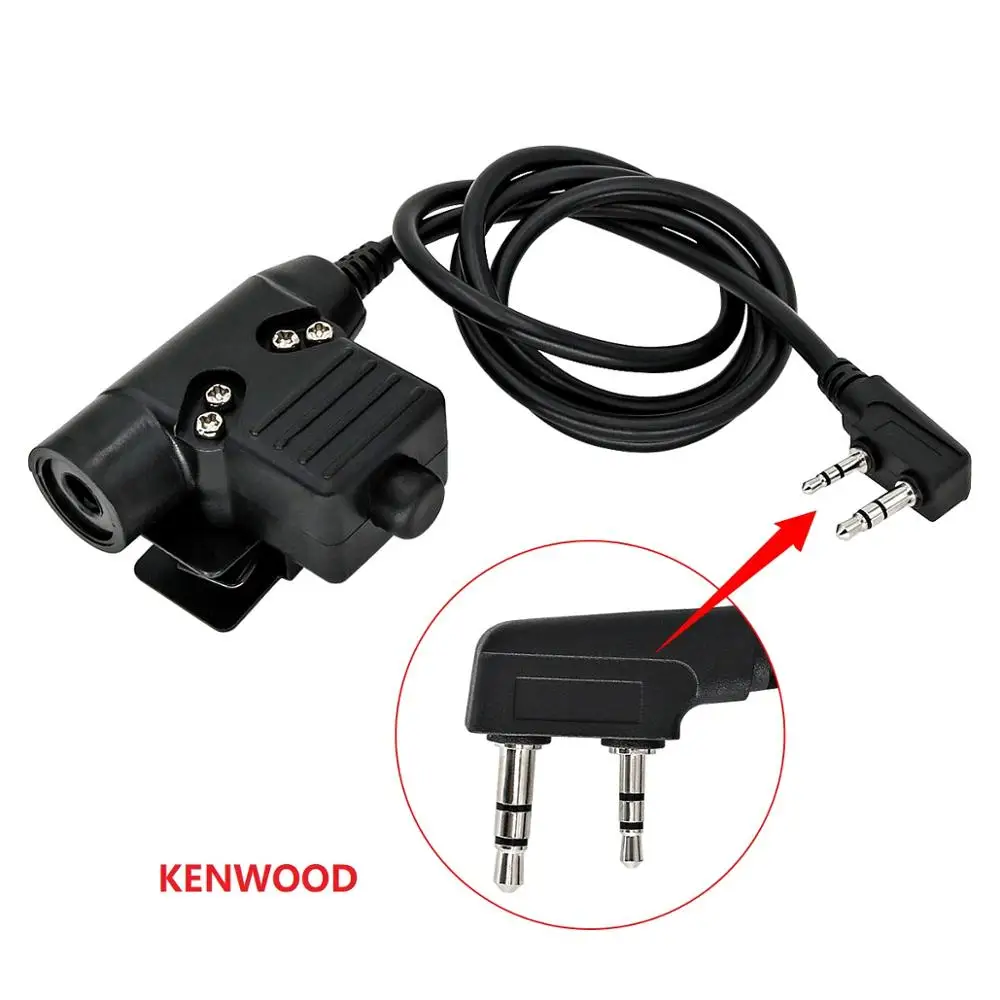 Тактическая гарнитура PTT U94 Walkie talkie Adapter teroutdoor Охотничья стрельба тактическая