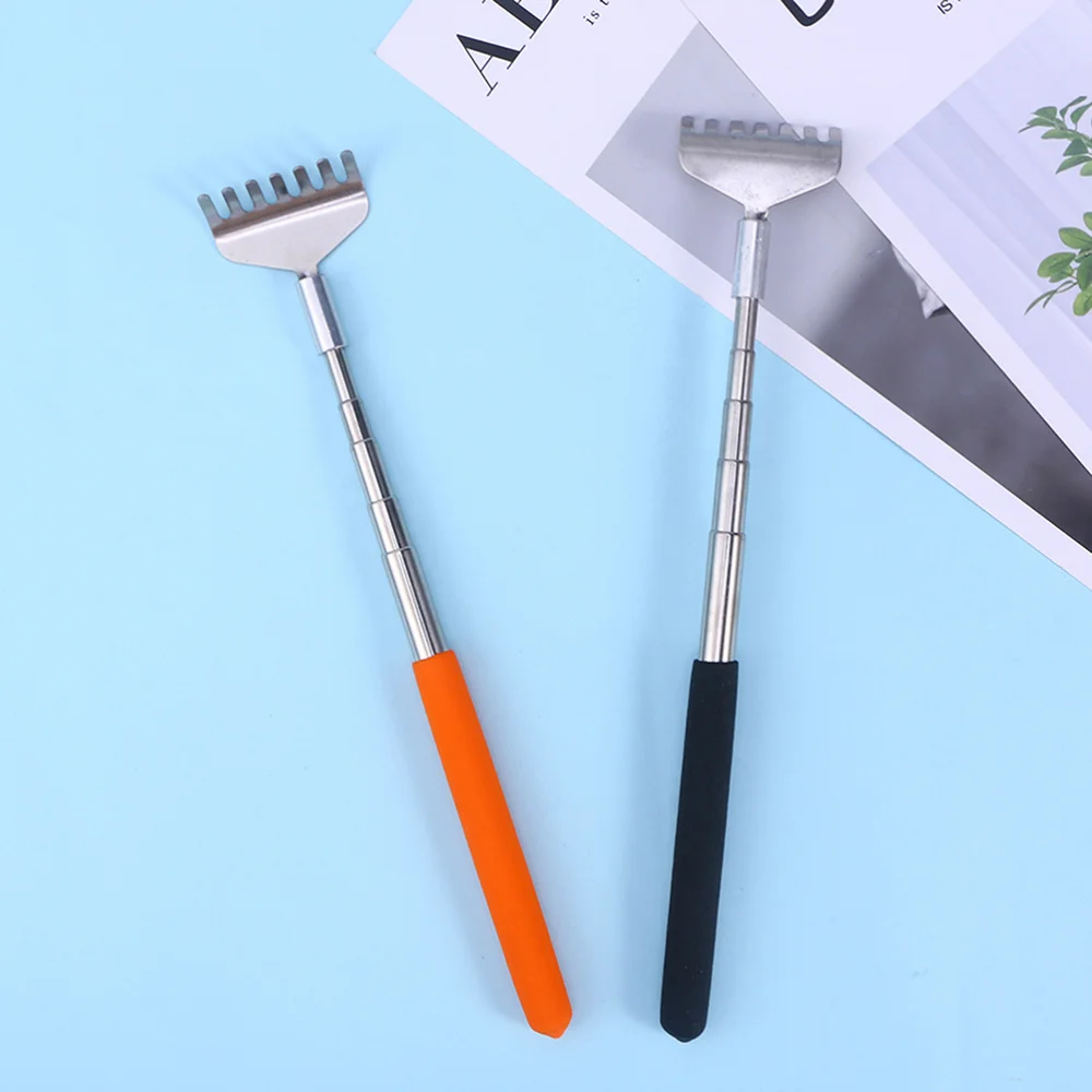 

4PCS Stainless Steel Telescopic Itching Tool Back Scratcher with Extendable Rod Stick Health Handheld Scratching Helper
