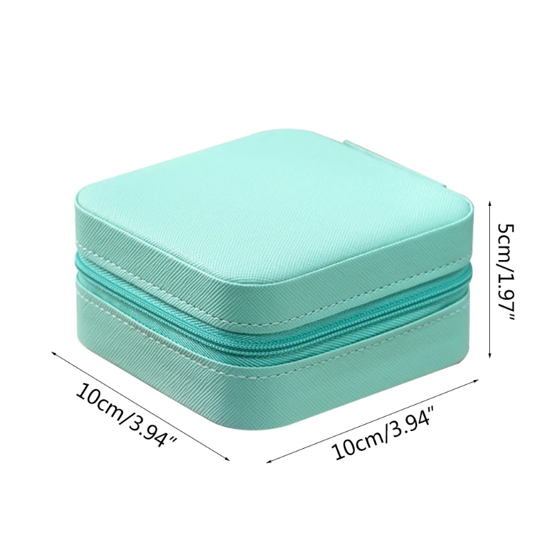 

Portable Universal Jewelry Organizer PU Leather Display Case Earrings Ring Necklace Jewellery Storage Box Organizer Tool