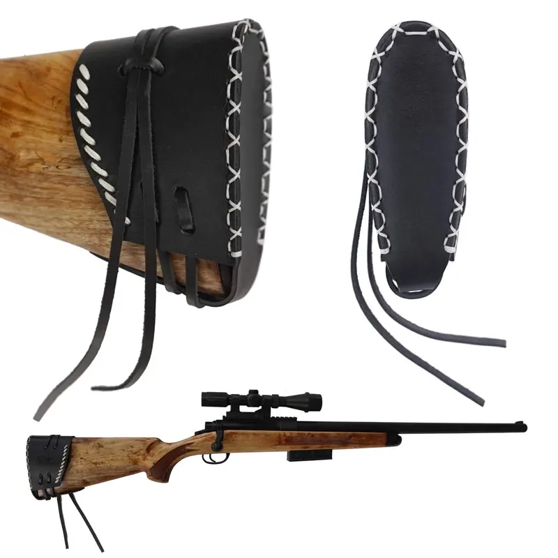 Охотничий винтовочный приклад для дробовика регулируемый кожаный наплечный