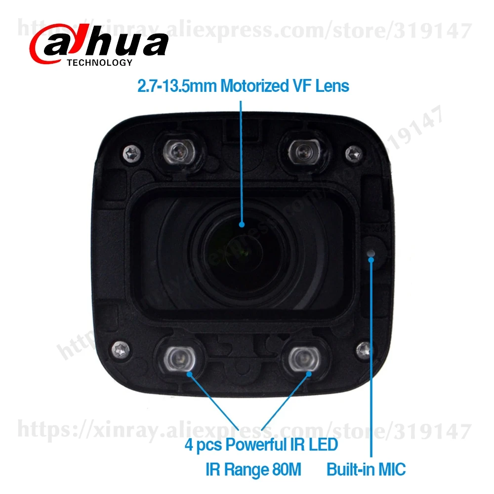 Dahua 6MP IP Камера IPC-HFW4631H-ZSA обновления от IPC-HFW4431R-Z 4 шт./лот со встроенным слот карты Micro SD PoE 6MP