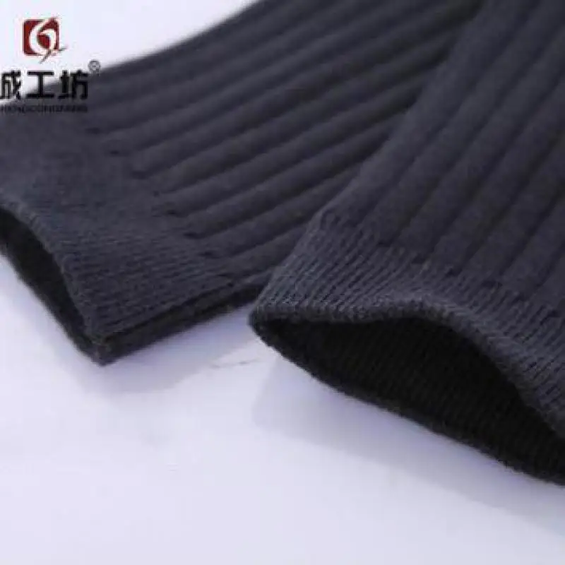 Носки мужские хлопковые в полоску плотные брендовые эластичные черные/белые 98%