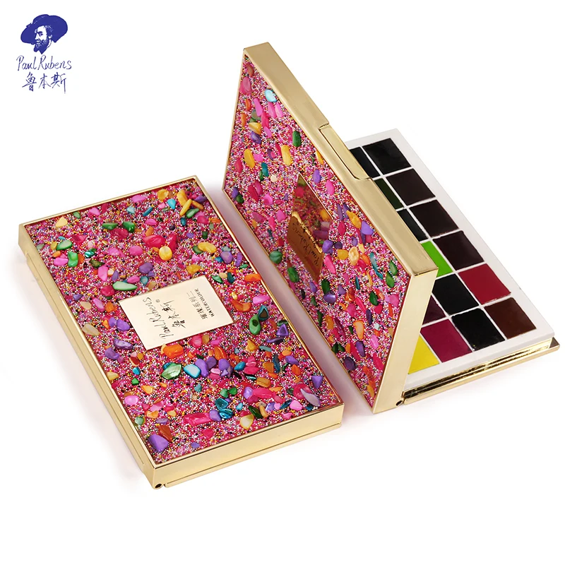 Рубенс акварельная краска для художника 24 цвета яркий драгоценный камень