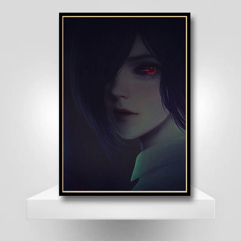 

Tokyo Ghoul Anime Poster Vintage Wall Sticker Room Bar Decoration Painting Kraft Paper Posters Retro Home Decor Wallpaper