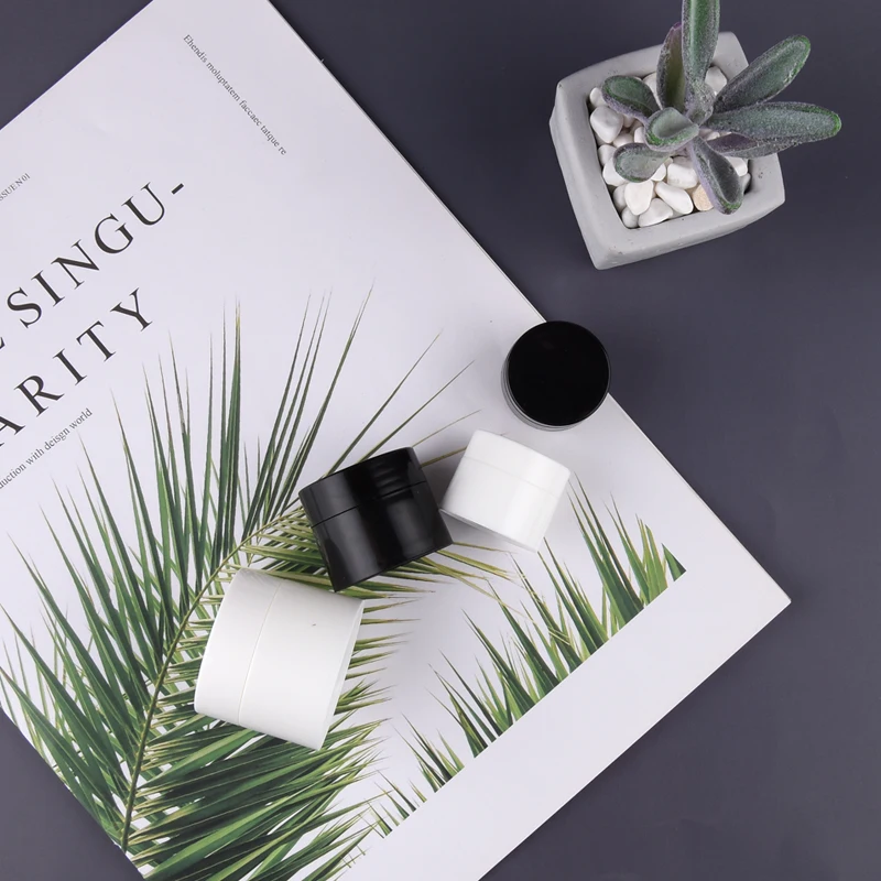 Двухслойная коробка для крема Пластик гладкая ПП а так же 30 г/50 г Косметика