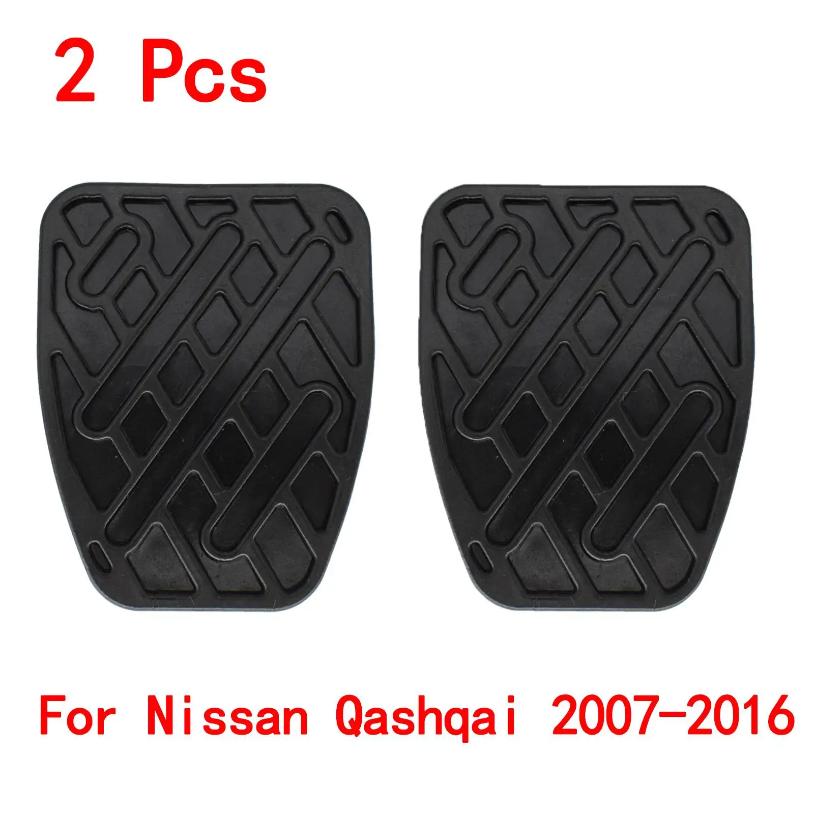 

Комплект накладок на педали тормоза и педали для Nissan Qashqai 2007 2008 2009 2010 2011 2012-2016, Резиновые Нескользящие, 2 шт., 46531JD00A