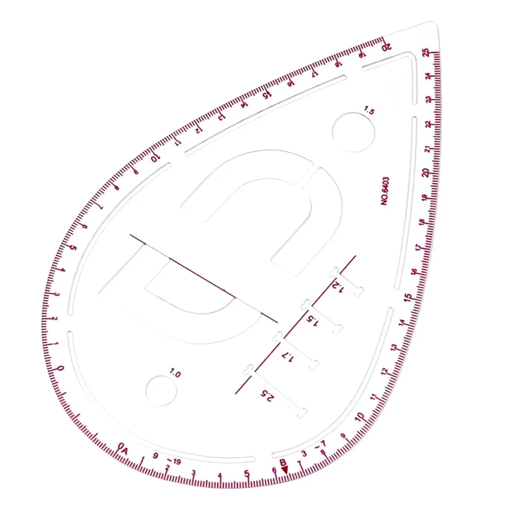 

Diy Clothing Proofing Plate Cutting Ruler Sleeves Feet Put The Yardstick Curve Ruler Marking Wheel Patchwork Ruler Combination