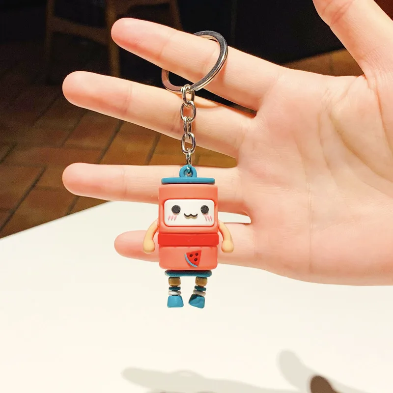 

Cartoon Fruit Doll Keychain Creative Popular Cute Silicone Keyring Couples Favorite Gift Bag Backpack Car Key Accessories Hot