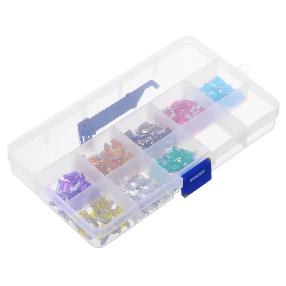 100 шт Новый микро автомобильный мини лопастной предохранитель набор с черным