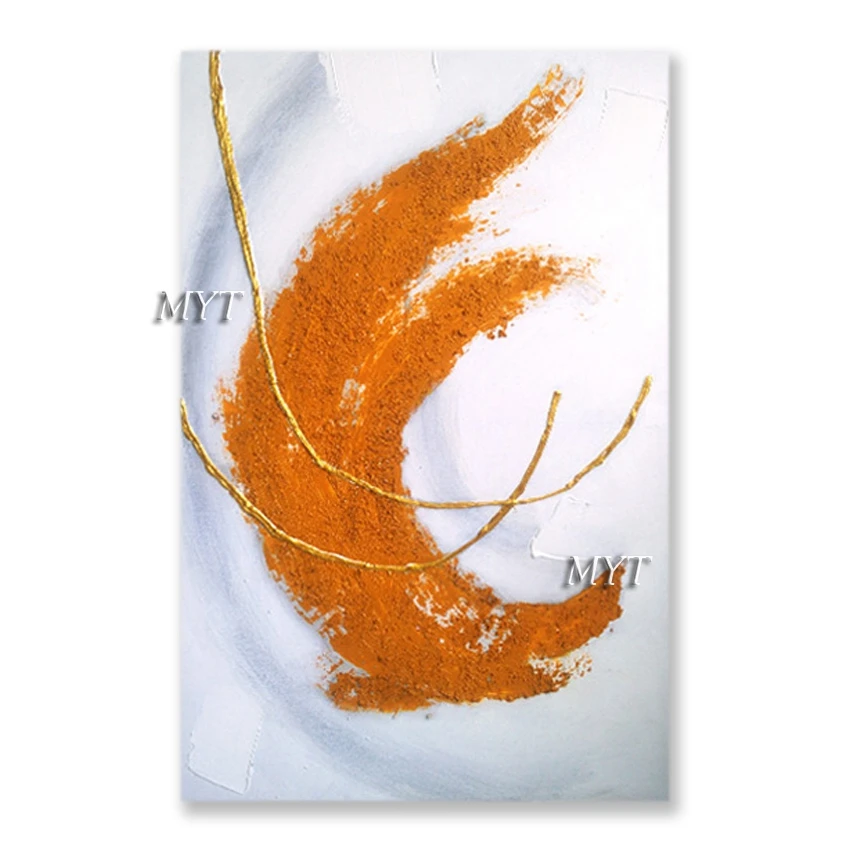 

Сильно текстурированные золотые линии 100% ручная роспись без рамки цвета масляная живопись Лидер продаж настенная подвесная Картина на хол...