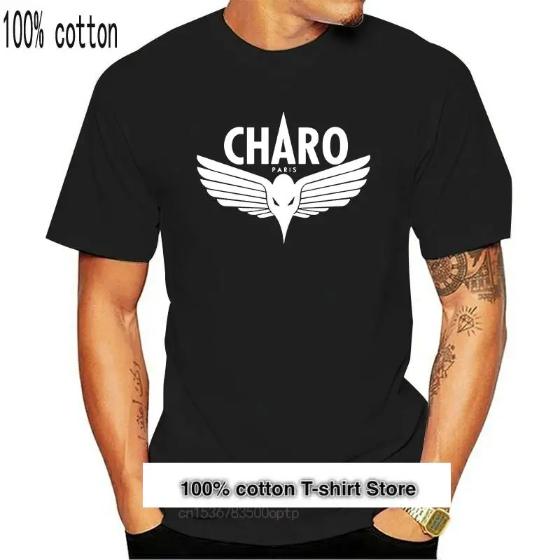

Camiseta negra de Charo Ника для мужчин, ropa informal de verano, talla estadouniгустые, Em31, новинка 2021