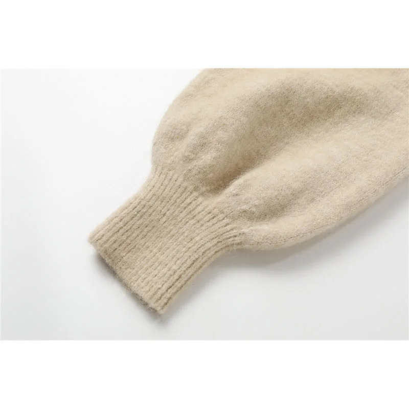 

Lace Up Breasted Solid Short Sweaters Women 2020 Autumn Winter V-neck Long Sleeve Fashion Cardigan Sweaters Female Chic Tops