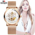 HAIQIN женские часы, женские часы, лучший бренд, роскошные спортивные наручные часы, женские механические часы, модные сетчатые relogio feminino