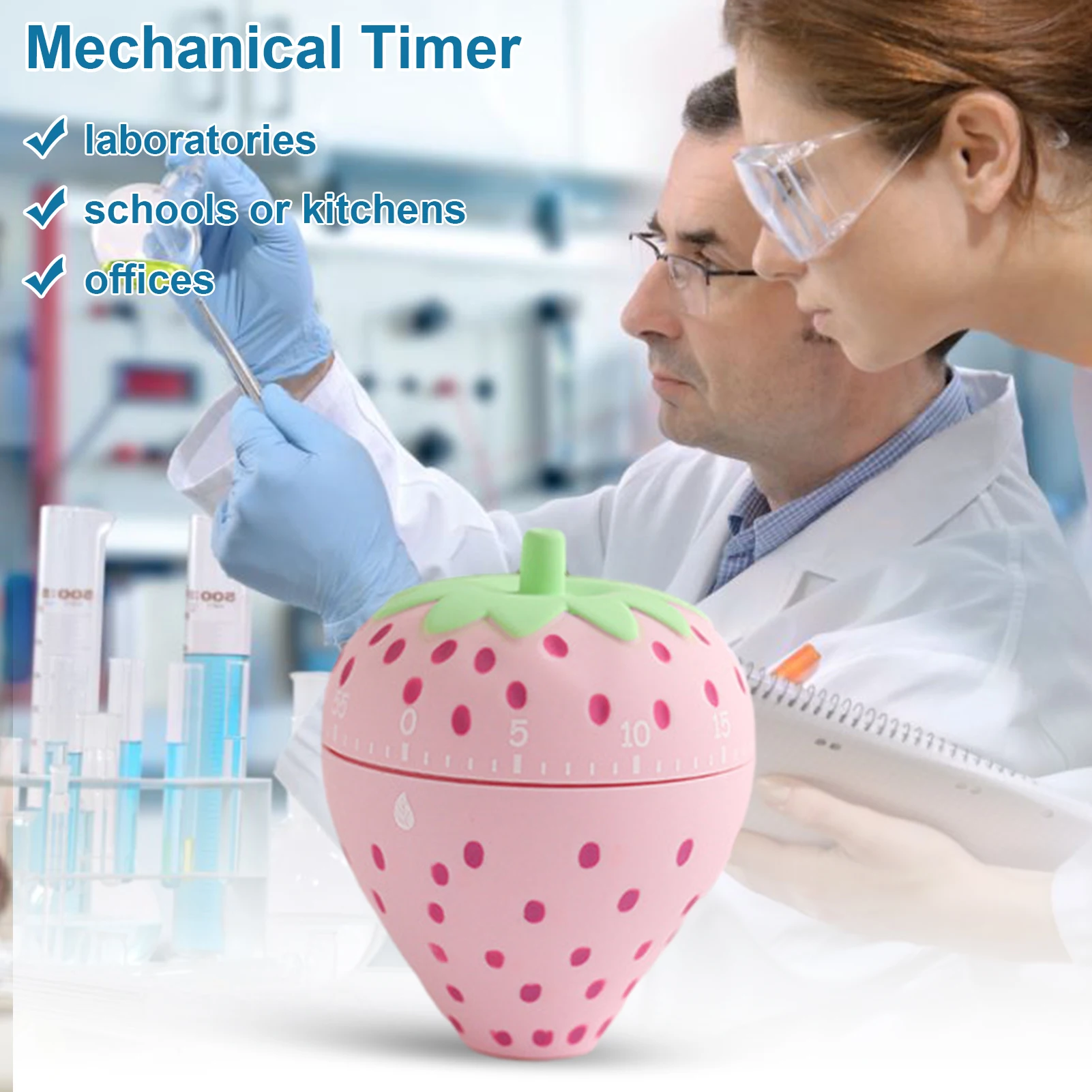 Механический таймер для кухни милая Клубника кухонный напоминание может быть
