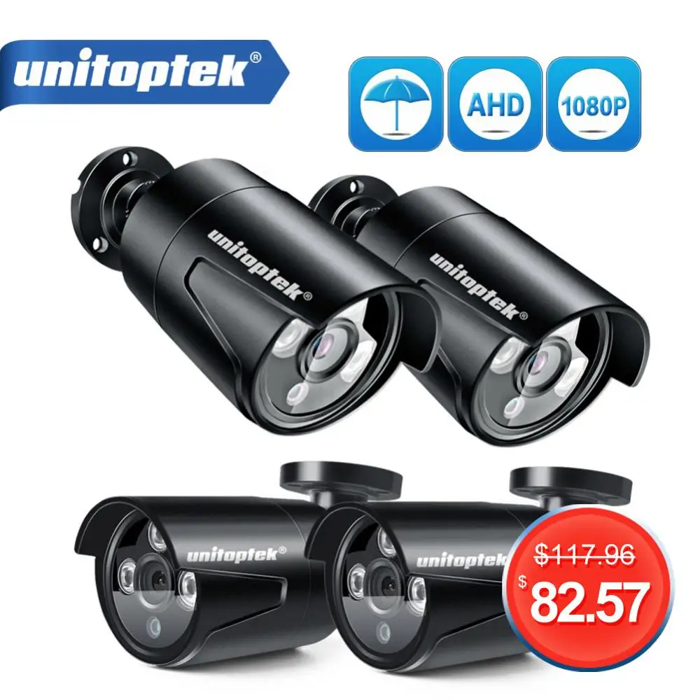 Камера видеонаблюдения 4 канала 1200TVL AHD только 4x1080P 2 МП|set diy|set security cameraset |