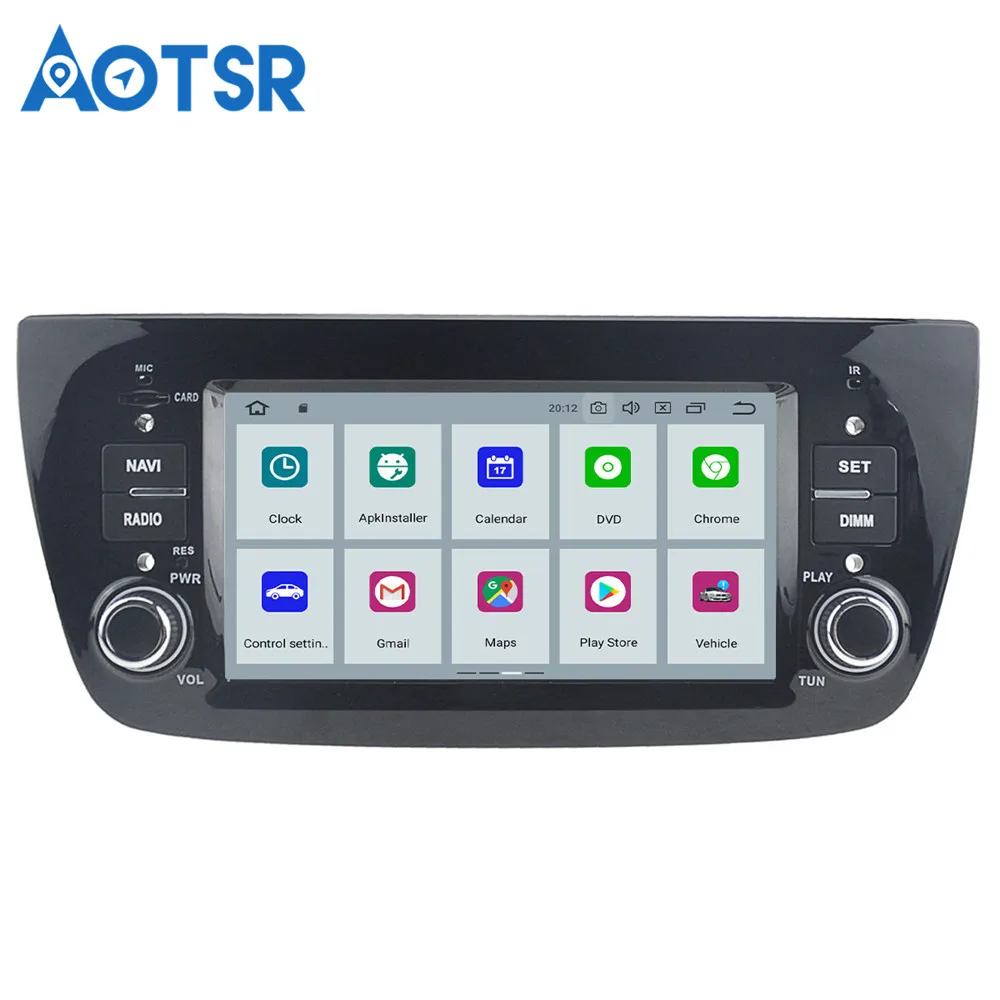 Автомобильный DVD-плеер AOTSR на Android 9 с GPS-навигацией видеоплеер стерео для FIAT DOBLO/Opel