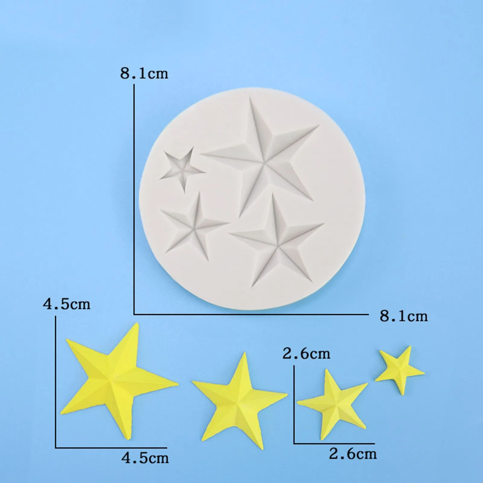 

Independence Day Mold DIY Bakeware Silicone Star Shaped Chocolate Mold Tray Muffin Pudding Muffin Mold Kitchen Accessories