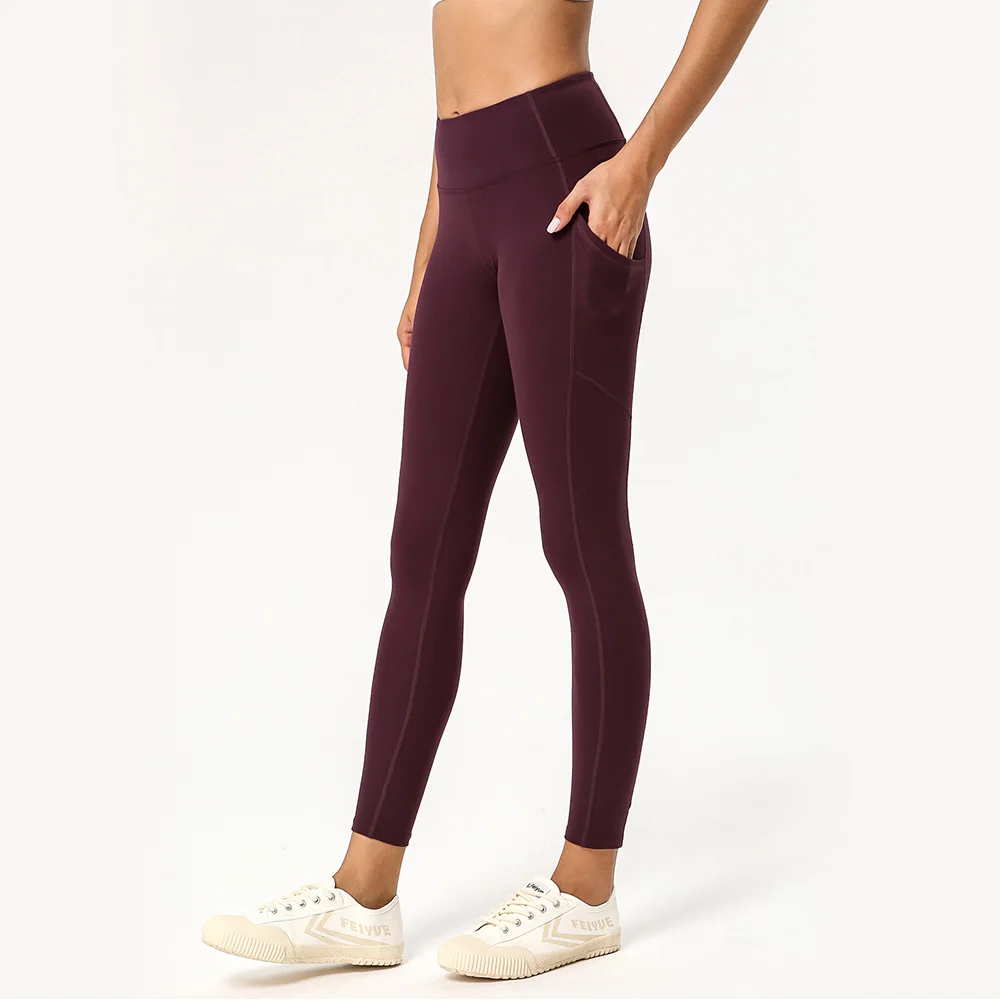 Штаны для йоги высокая талия женские леггинсы тренировок фитнес компрессы