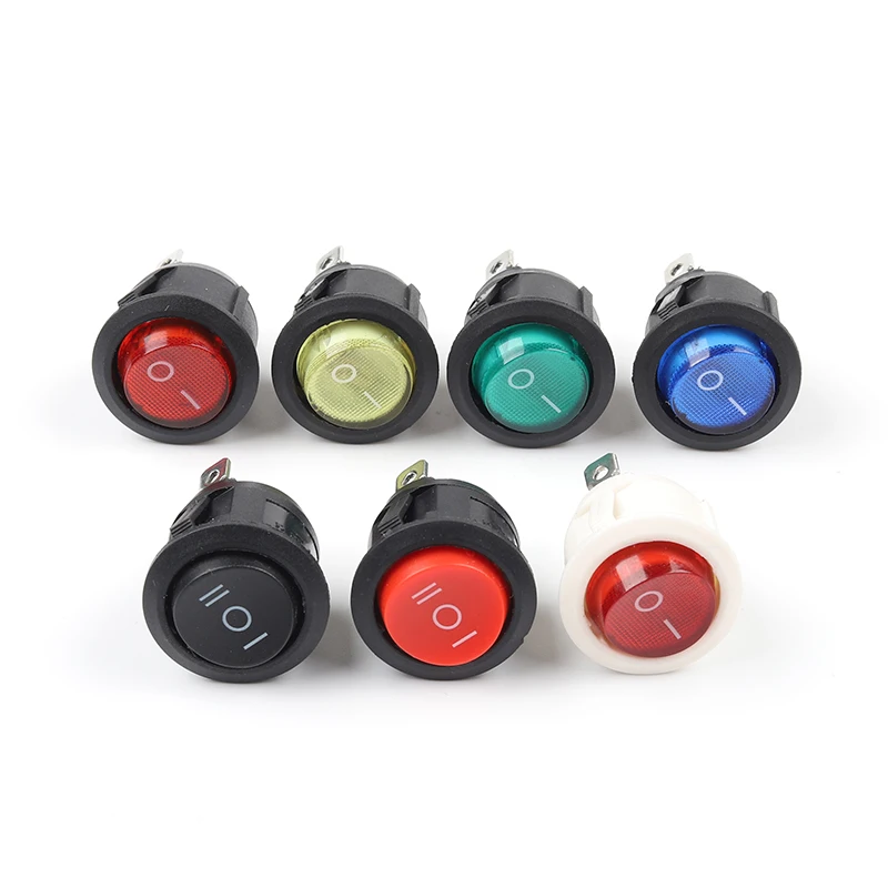 10PCS/lot KCD1 Rocker Switch 2Pin ON-OFF Position Boat 6A/250VAC 10A/125VAC DIY YOU SPST Power | Обустройство дома