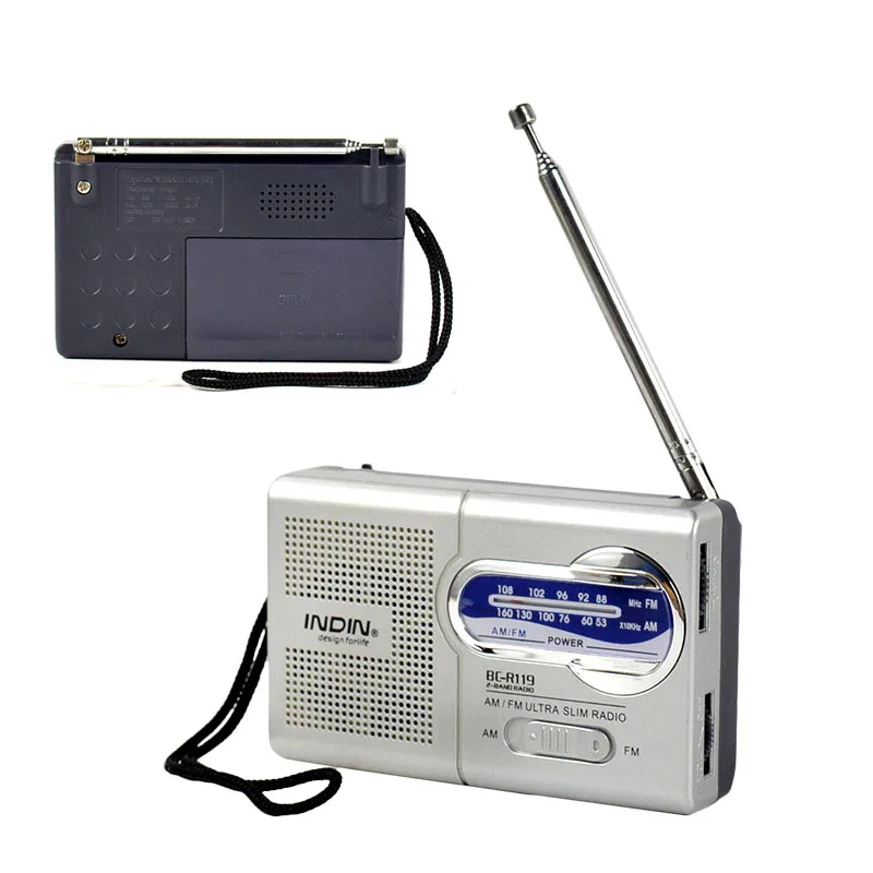 

Portable Radio AM FM Receiver Telescopic Antenna Receiver Mini Pocket Built In Speaker Mini MP3 Music Kitchen Outdoor Player