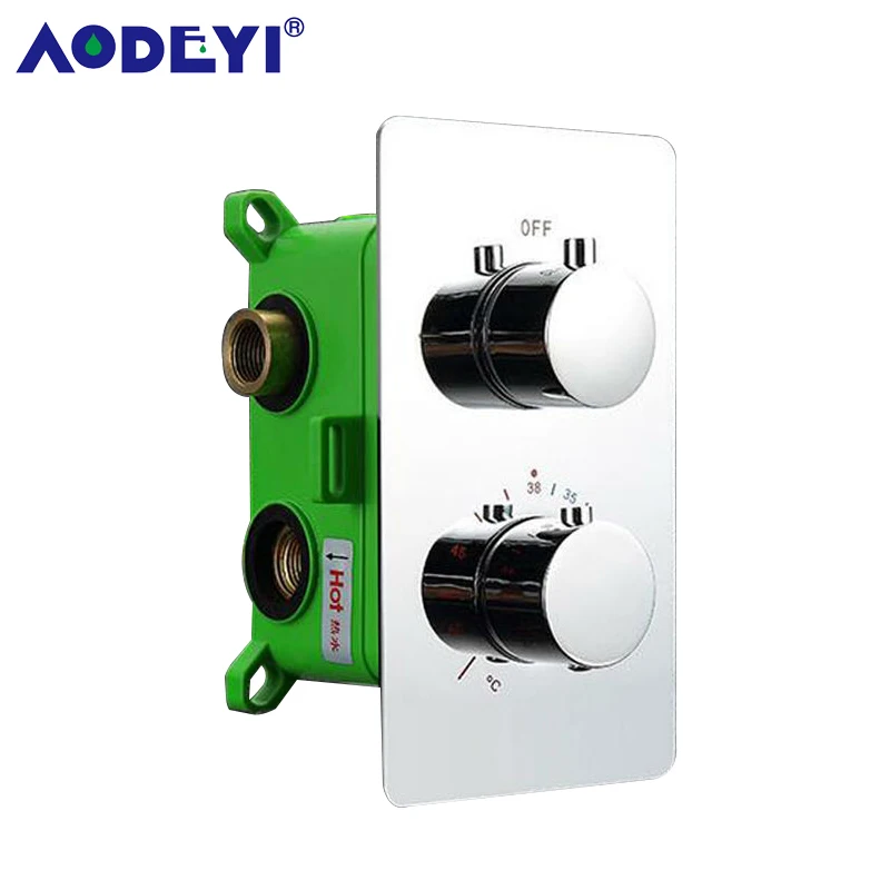 Термостатический смеситель для душа с высоким потоком регулируемым клапаном 2