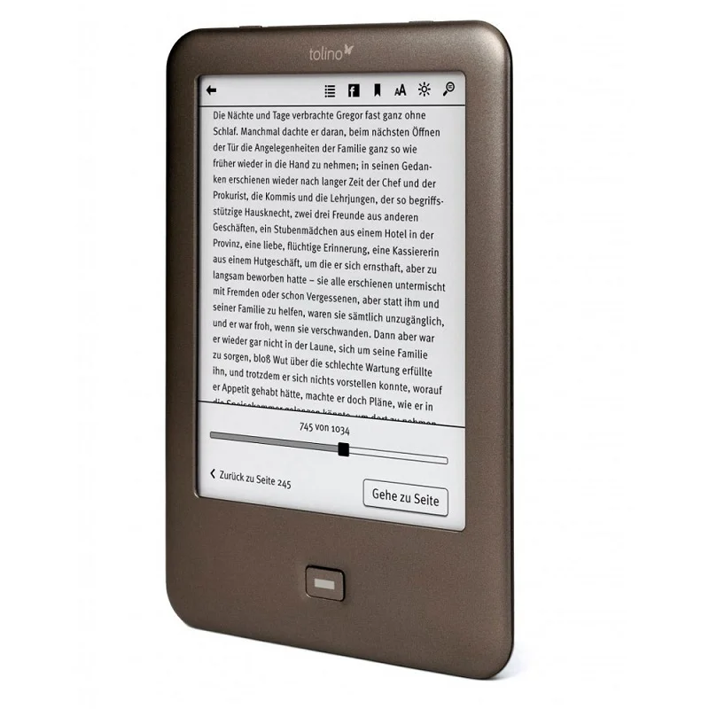 Электронная книга со встроенной подсветкой электронная Tolino Shine e ink 6 дюймовый